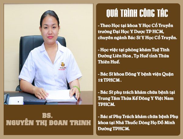 Bác sĩ chữa viêm nấm âm đạo giỏi ở Hồ Chí Minh - Nguyễn Thị Đoan Trinh